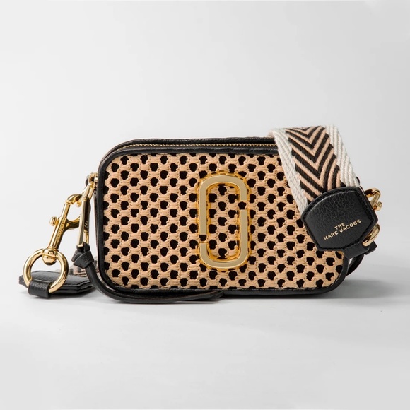 Marc Jacobs The Snapshot Cane Crossbody Bag - Black - Picture 1 of 10